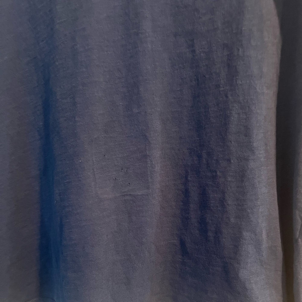 Eileen Fisher Navy Blue V-Neck Short Sleeve Tee XL - Picture 9 of 9